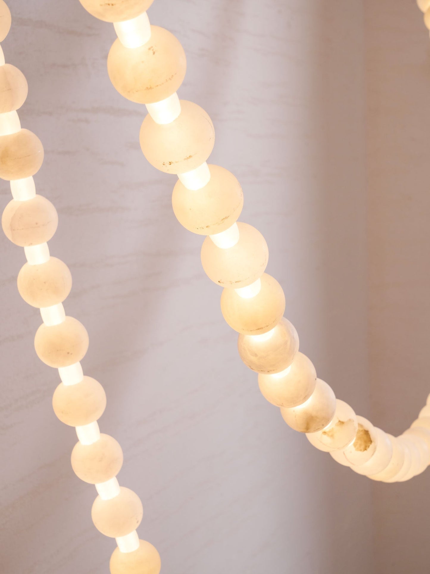 Alabaster Pearl Necklace Chandelier