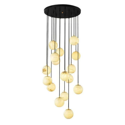 Alabaster Global Staircase Chandelier