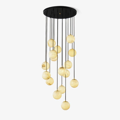 Balls Alabaster Cluster Chandelier