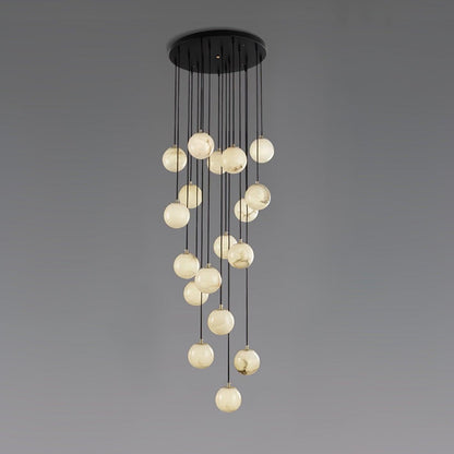 Balls Alabaster Cluster Chandelier