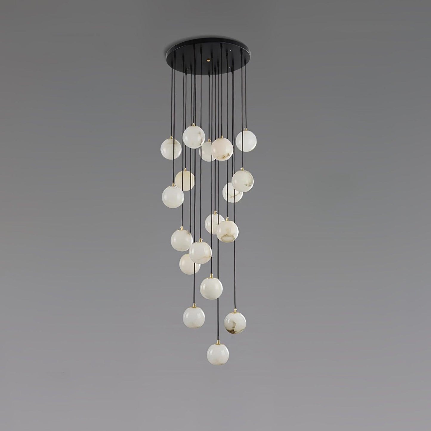 Balls Alabaster Cluster Chandelier