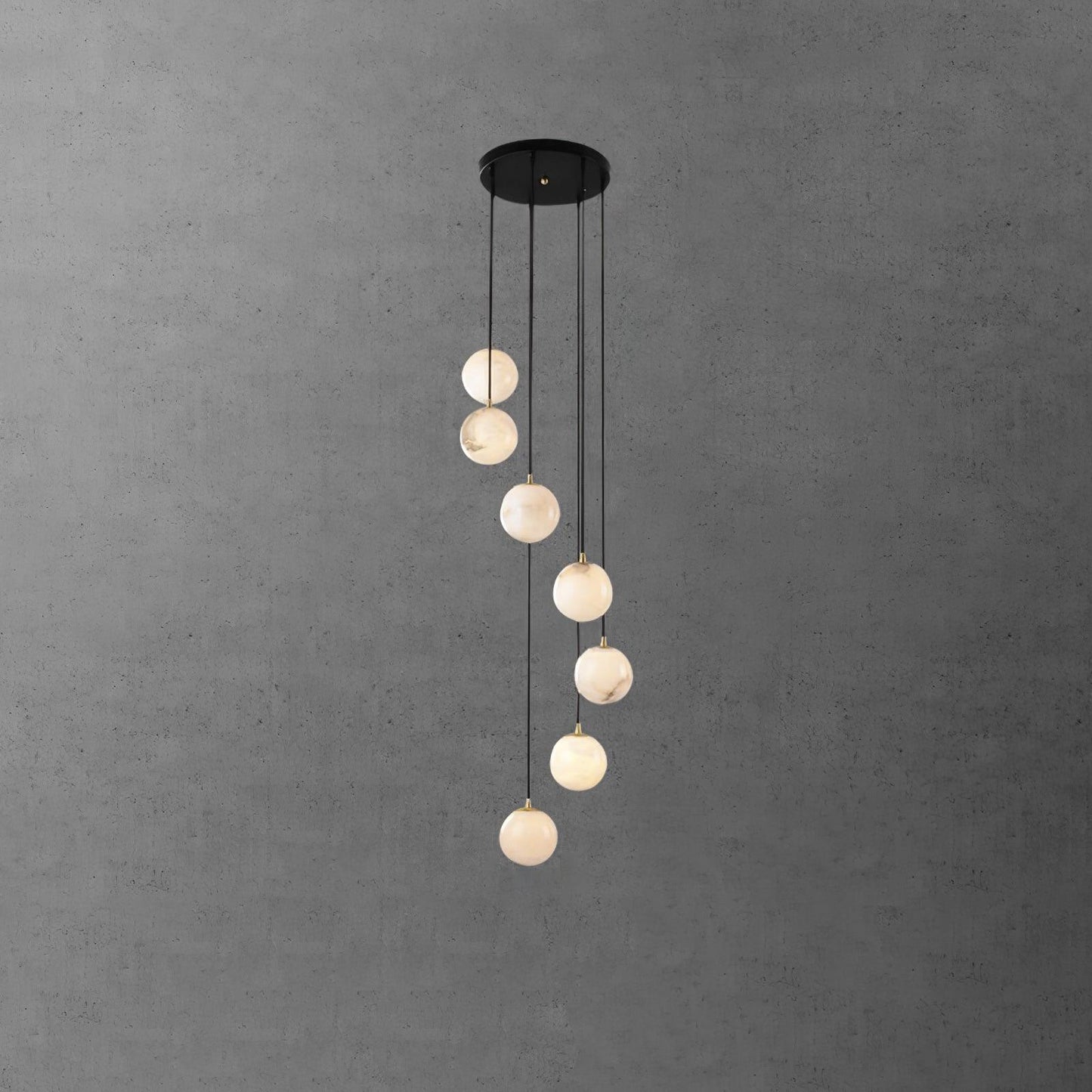 Balls Alabaster Cluster Chandelier