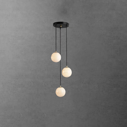 Balls Alabaster Cluster Chandelier