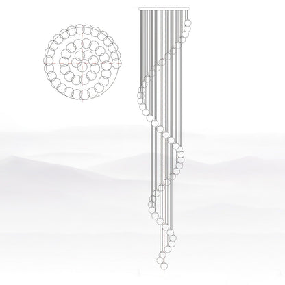 Balls Alabaster Cluster Chandelier