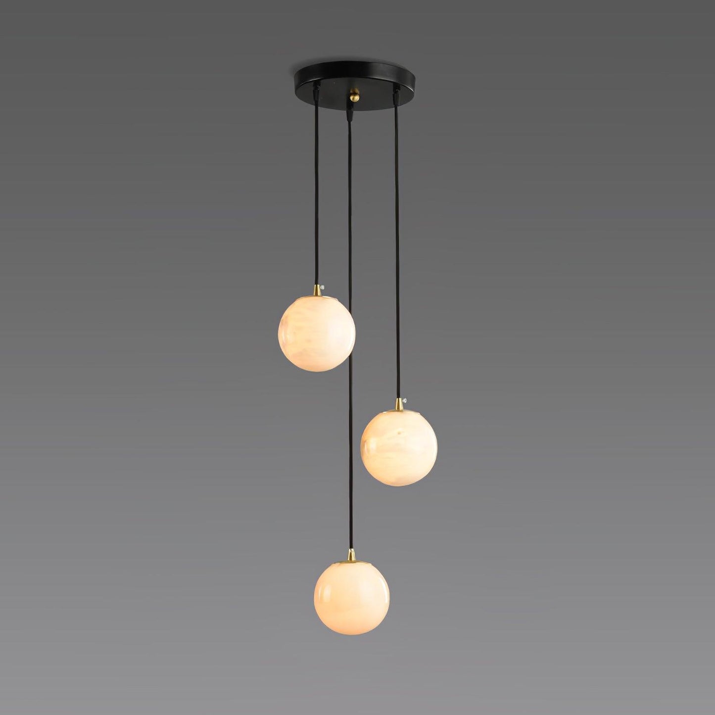 Balls Alabaster Cluster Chandelier
