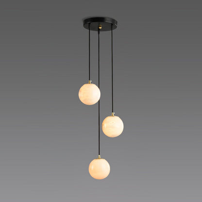 Balls Alabaster Cluster Chandelier