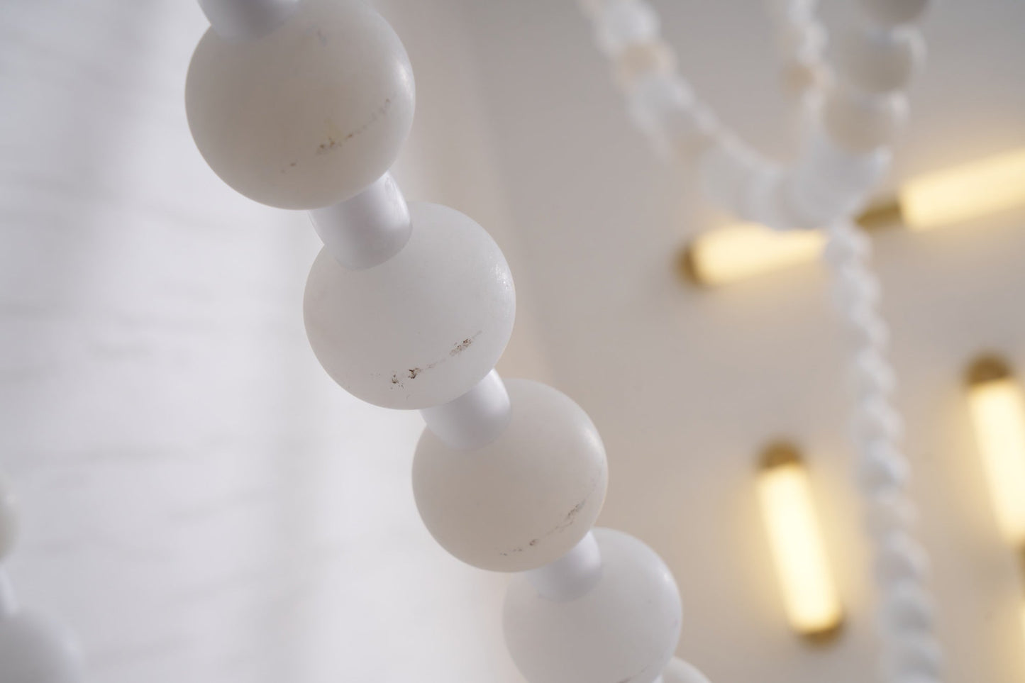 Alabaster Pearl Necklace Chandelier