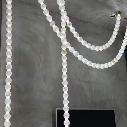 Alabaster Pearl Necklace Chandelier
