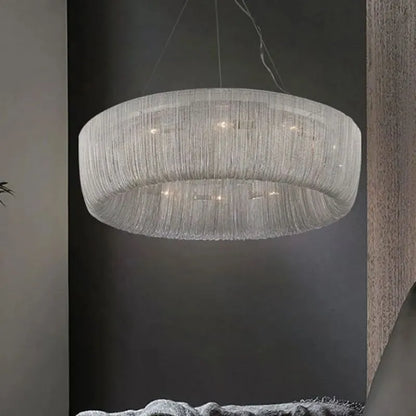 Cadenas Aluminum Chain Tassel Modern Chandelier