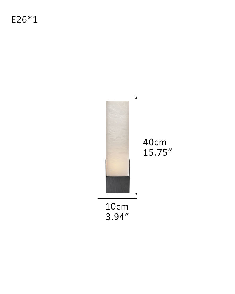 8 Lights Elegance Linear Convet Alabaster Chandelier