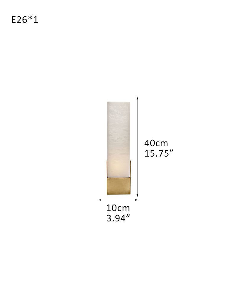 8 Lights Elegance Linear Convet Alabaster Chandelier