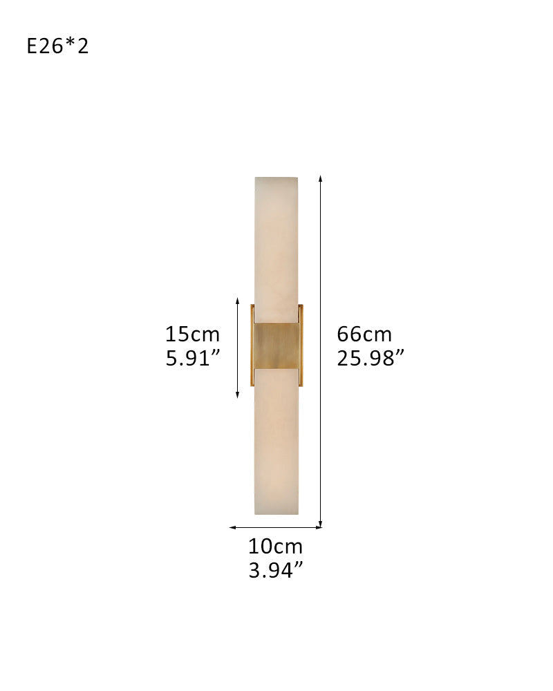 8 Lights Elegance Linear Convet Alabaster Chandelier