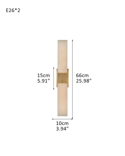 8 Lights Elegance Linear Convet Alabaster Chandelier