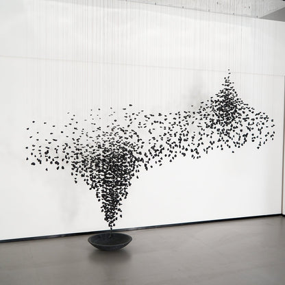 Charcoal Shape Hourglass Chandelier