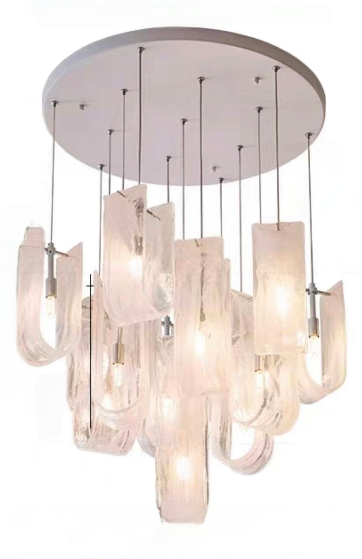 Luminous Waves Chandelier by Aurorae Lighting
