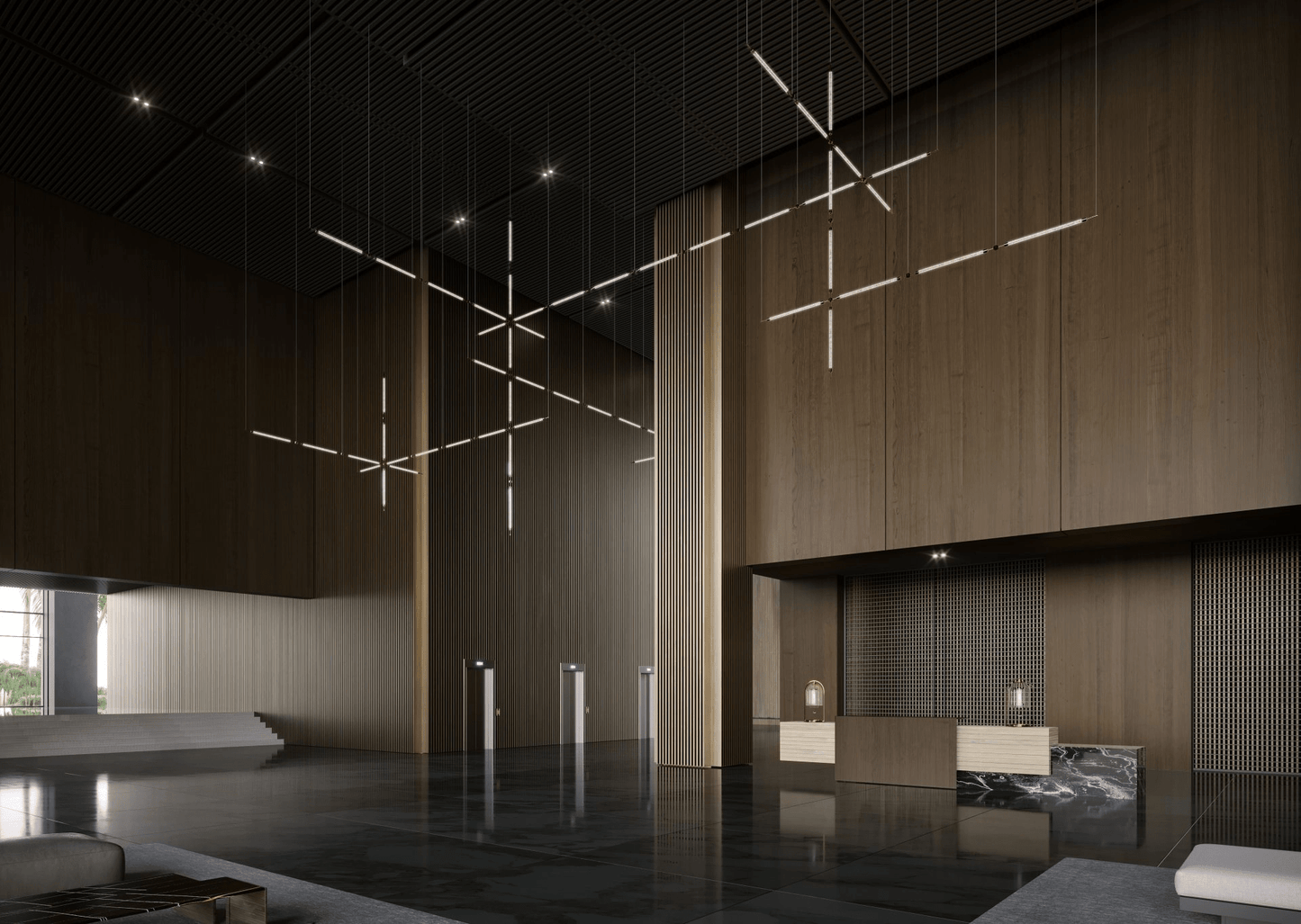 Crystal Grid Customize Chandelier