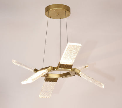 Aimmee LED Round Ring Wave Chandelier