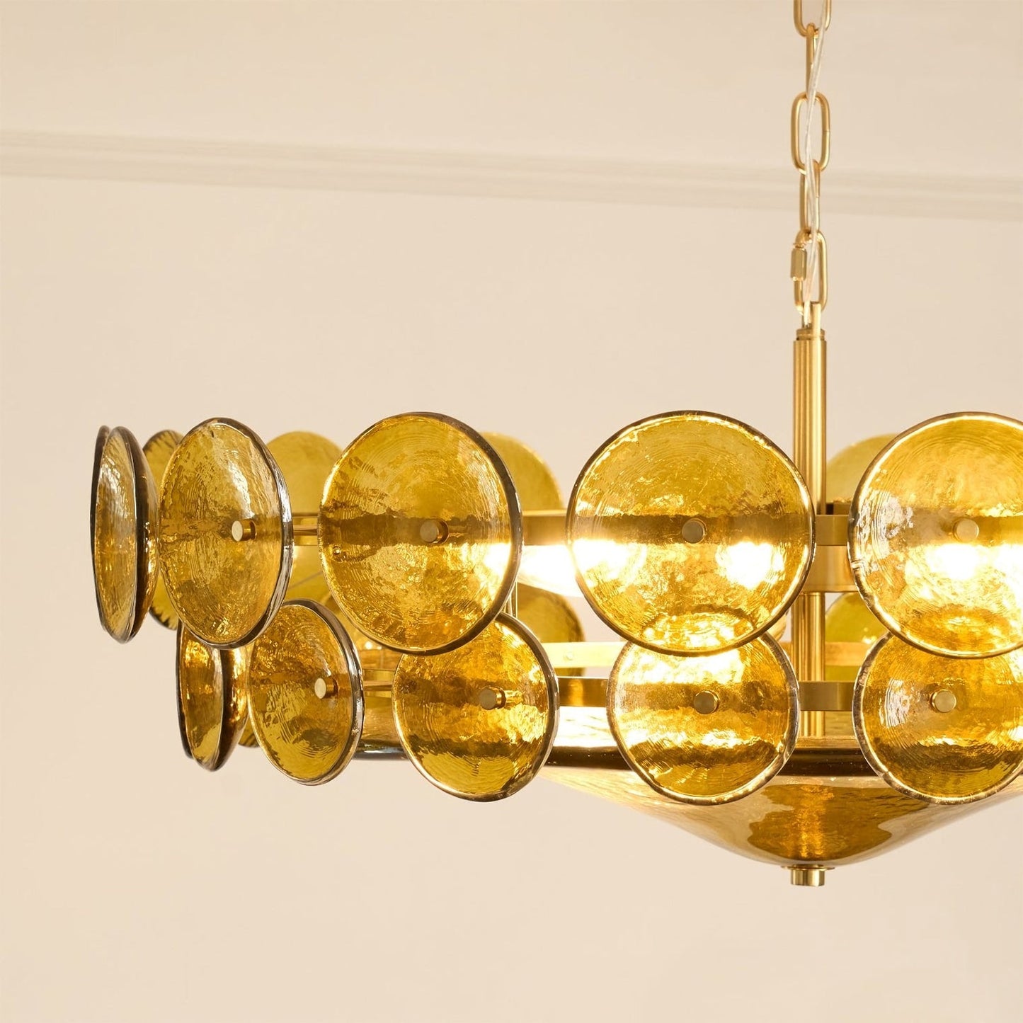 Disc Murano Chandelier