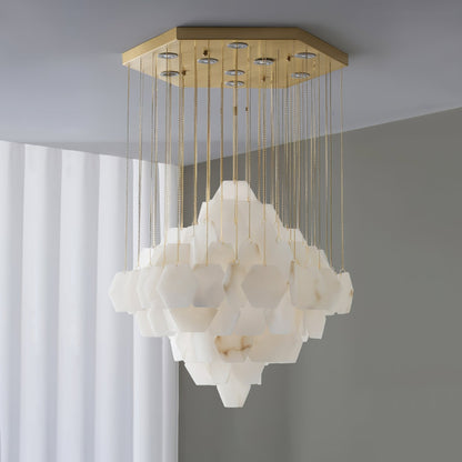 Hexxa Alabaster Cascade Chandelier