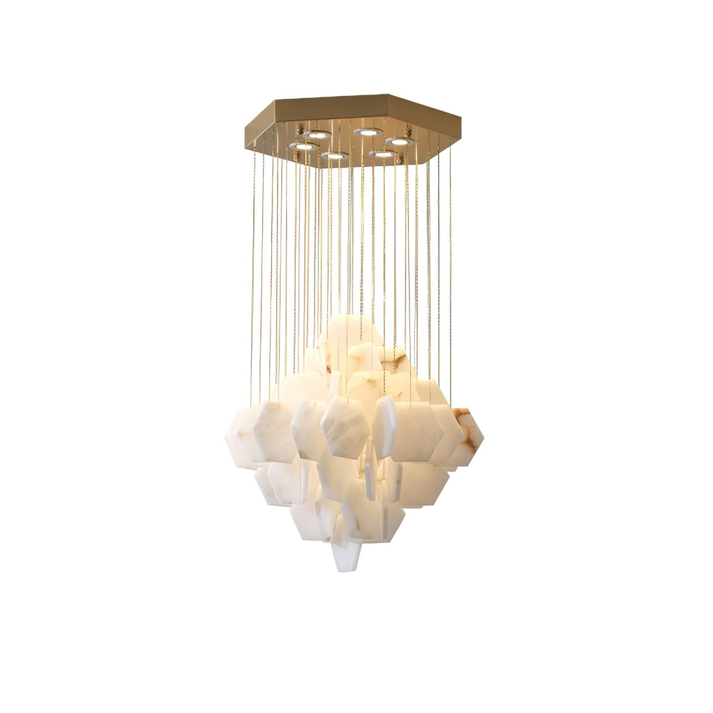 Hexxa Alabaster Cascade Chandelier