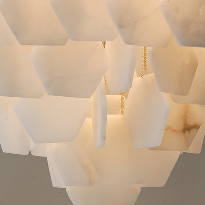 Hexxa Alabaster Cascade Chandelier