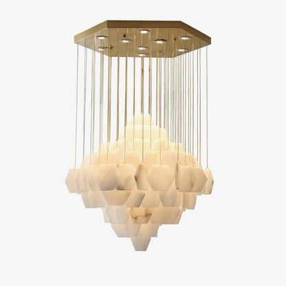 Hexxa Alabaster Cascade Chandelier