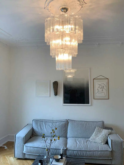 Muraano Transparent Chandelier 48 tubes