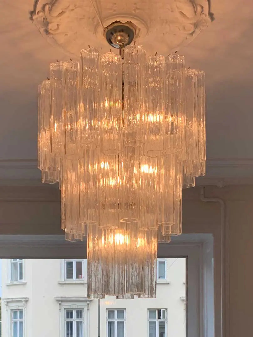 Muraano Transparent Chandelier 48 tubes