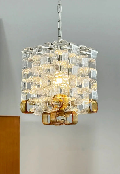 Ice Cube Glass Murano Chandelier