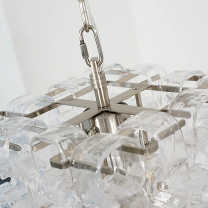 Ice Cube Glass Murano Chandelier