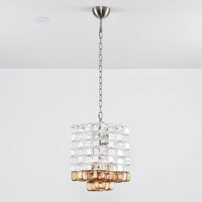 Ice Cube Glass Murano Chandelier