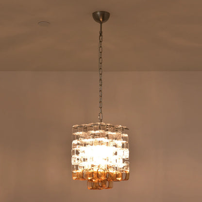 Ice Cube Glass Murano Chandelier