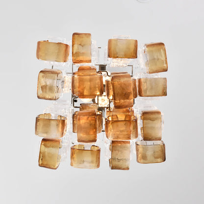 Ice Cube Glass Murano Chandelier