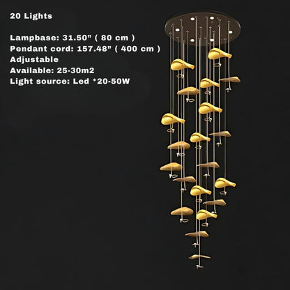 Jenissa Vintage Staircase Chandelier