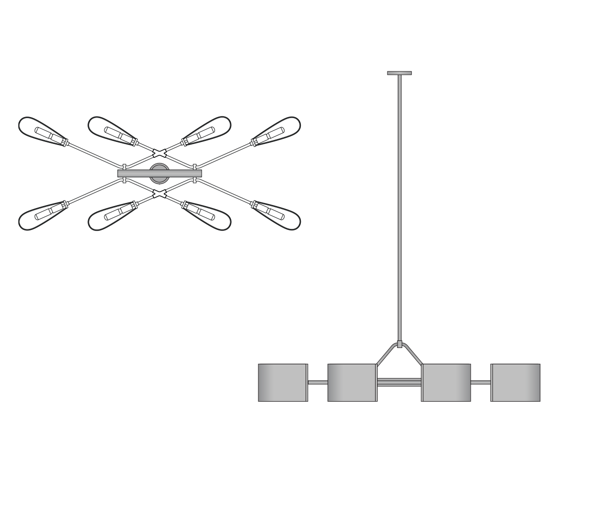 Deessay Linear Chandelier