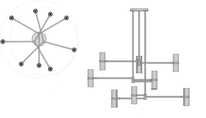 Voltaire Mobile Chandelier