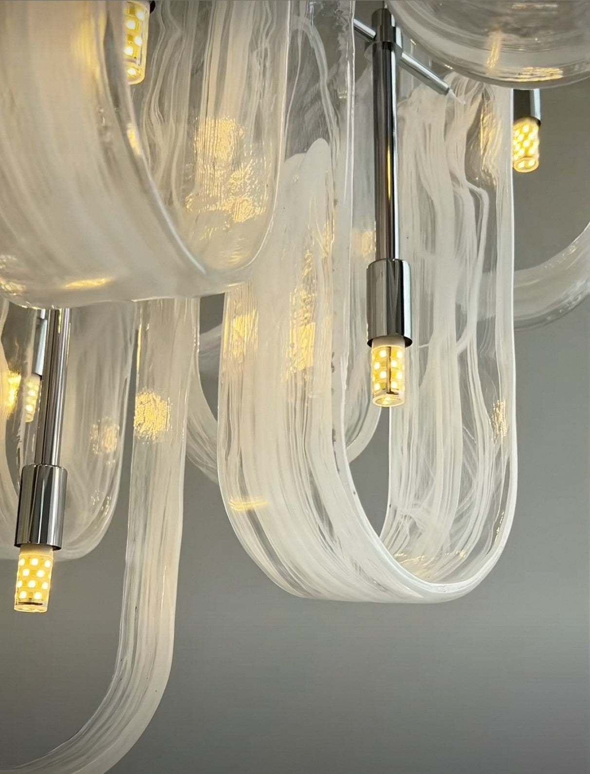 Luminous Waves Chandelier by Aurorae Lighting