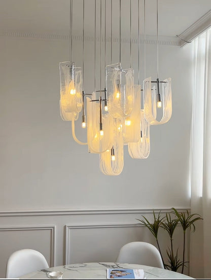 Luminous Waves Chandelier by Aurorae Lighting