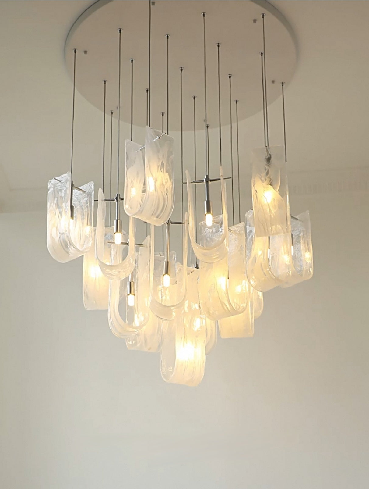 Luminous Waves Chandelier by Aurorae Lighting