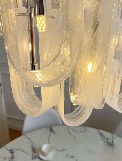 Luminous Waves Chandelier by Aurorae Lighting