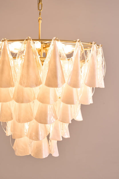 Lunara White Murano Chandelier