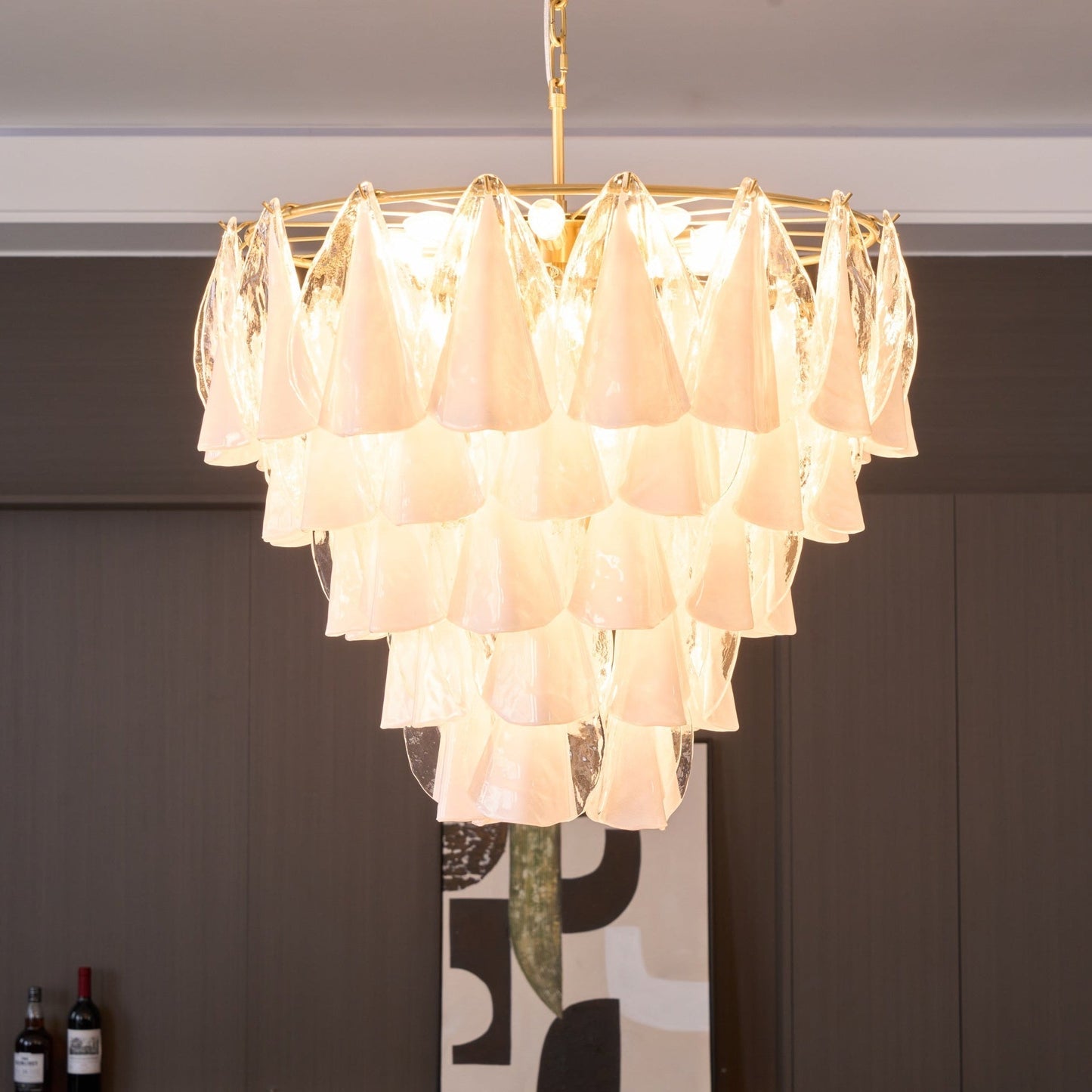 Lunara White Murano Chandelier
