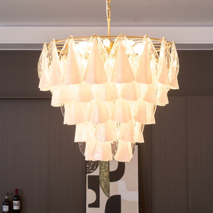 Lunara White Murano Chandelier