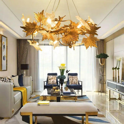 Mapple Leaf Branch Chandelier