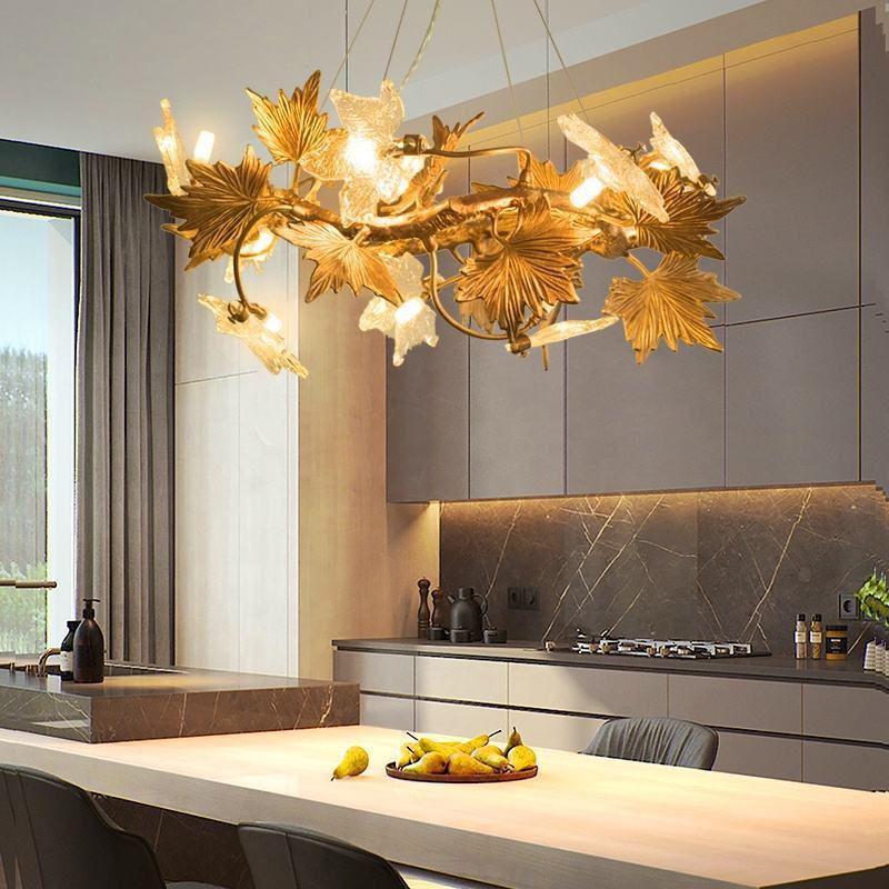 Mapple Leaf Branch Chandelier