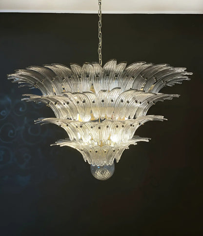 Palmette Murano Smoked Glass Chandelier