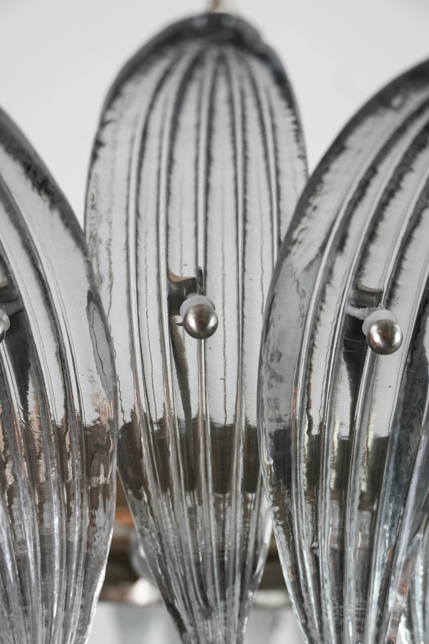 Murano Palmette Smoked Chandelier