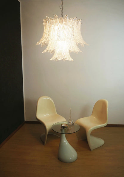 Murano Transparent Ferns Glass Chandelier