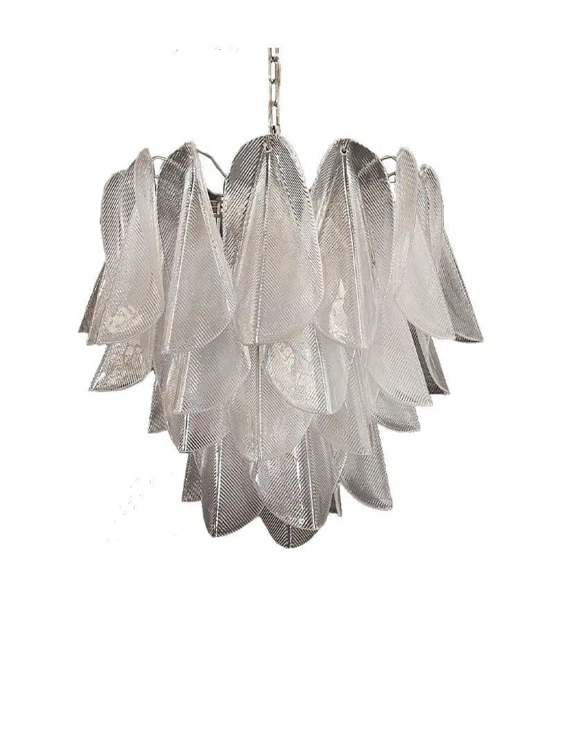 Muraano Rondini Transparent Chandelier 41 glass leaves