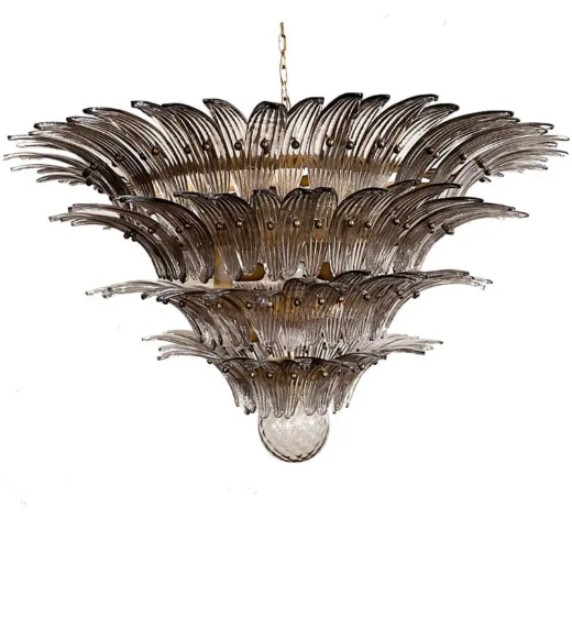 Muraano Palmette Smoked Chandelier 163 glasses